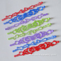 Hollow Silicone Hand Band Colorful Patterns Rubber Bracelet